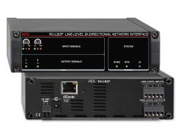 Mic/Line Bi-Directional Network Interface - 2 Switchable Mic or Line Inputs, Dante Input - 2 Balanced Line Outputs, Dante Output - with PoE - Radio Design Labs RU-MLB2P