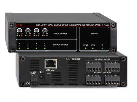 Network to Line Level Interface - Dante Input - 4 Balanced Line Outputs - with PoE - Radio Design Labs RU-NL4P