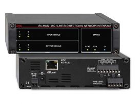 Network to Mic/Line Interface with VCA - Dante Input - 2 Balanced Mic/Line Outputs - with PoE - Radio Design Labs FP-NML2VP