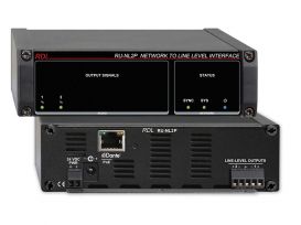 Mic/Line Bi-Directional Network Interface - 2 Switchable Mic or Line Inputs, Dante Input - 2 Balanced Line Outputs, Dante Output - with PoE - Radio Design Labs RU-MLB2P