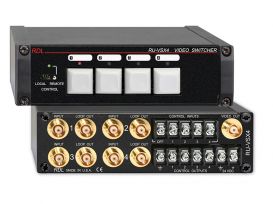 4x1 Stereo Balanced Audio Switcher - Terminal Block - Radio Design Labs RU-ASX4DR