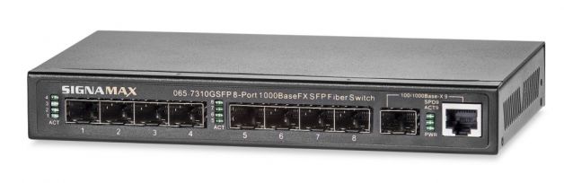 8-Port 100 SFP Compact Unmanaged Fiber Switch