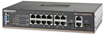 12-Port 10/100 Managed Layer 2+ Industrial Switch