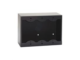 Double Single Surface Mount Box for Decora® Remote Controls and Panels - black - Radio Design Labs SMB-2B