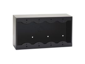 Triple Surface Mount Box for Decora® Remote Controls and Panels - black - Radio Design Labs SMB-3B