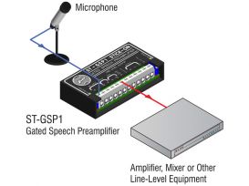 Gated Speech Preamplifier - Mic to Line - Radio Design Labs ST-GSP1