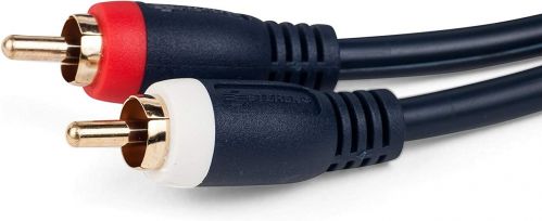 3ft 2-RCA Stereo Audio Cable Blue - Steren Electronics 254-210BL