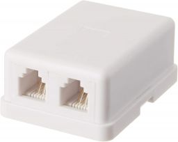 Telephone 4C Dual Surface Jack White - Steren Electronics 300-146WH