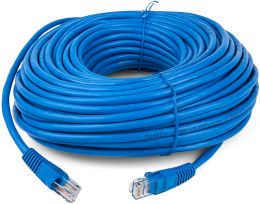 100ft Cat5e Patch Cord Snagless UTP cULus Molded Blue - Steren Electronics 308-600BL