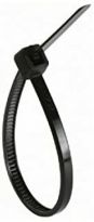 Cable Tie 12in 40lb Nylon Self-Locking Black 100 Pack - Steren Electronics 400-812BK