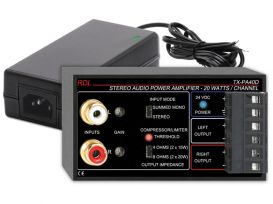 Network to Mic/Line Interface with VCA - Dante Input - 2 Balanced Mic/Line Outputs - Radio Design Labs FP-NML2V